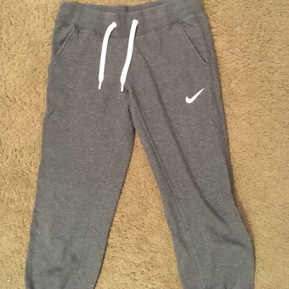 Grey Nike sweatpants